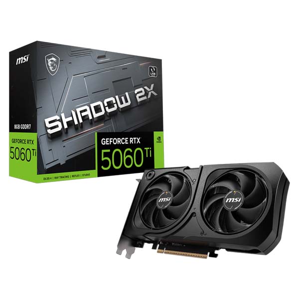 MSI GeForce RTX 5060 Ti 8G SHADOW 2X PLUS Graphics Card MSI GeForce RTX 5060 Ti 8G SHADOW 2X PLUS Graphics Card