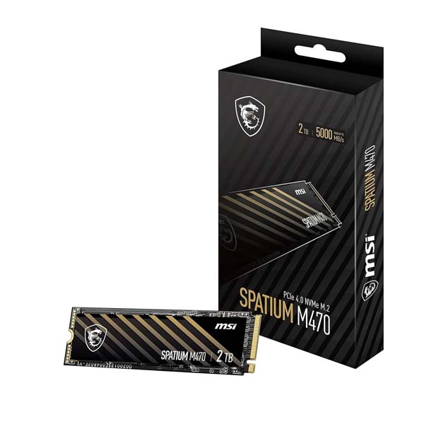 MSI SPATIUM M470 PCIe 4.0 NVMe M.2 2TB Internal SSD MSI SPATIUM M470 PCIe 4.0 NVMe M.2 2TB Internal SSD