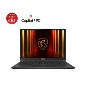 MSI Stealth A16 AI+ AMD Ryzen AI 9 HX 12 Core 370 – (32 GB/2 TB SSD/Windows 11 Home/12 GB Graphics/NVIDIA GeForce RTX 5070 Ti/240 Hz) Stealth A16 AI+ A3XWHG-049IN Gaming Laptop (16 Inch, Core Black, 2.1 Kg)