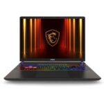 MSI Vector 16HX AI A2XWIG-227IN 16 inch Intel Ultra 7-255HX DDR5 RAM 32GB 1TB NVMe SSD RTX5070Ti 12GB GPU Gaming Laptop