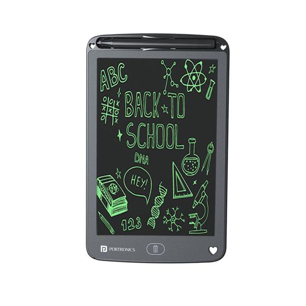 PORTRONICS-POR-1577-Ruffpad-12E.jpg PORTRONICS Ruffpad 12E Re Writable LCD Writing Pad - Black - Image 1
