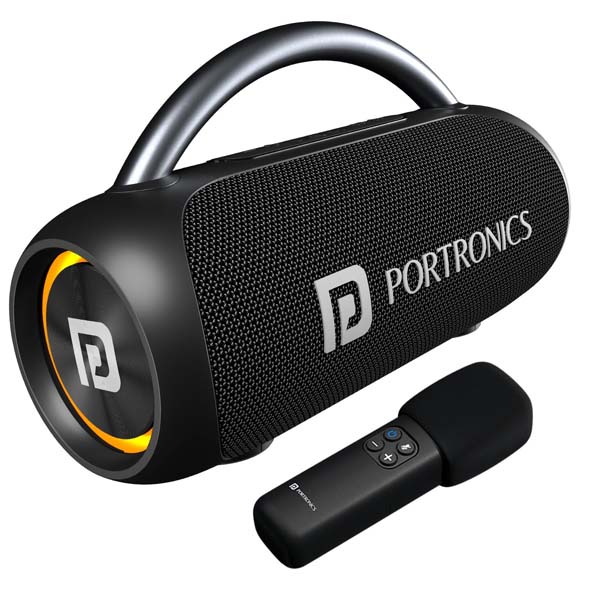 Portronics 30W Radiant 2 Portable Bluetooth Speaker with Wireless Karaoke Mic (Black) Portronics 30W Radiant 2 Portable Bluetooth Speaker with Wireless Karaoke Mic (Black)