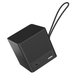 Portronics Bounce 2 5W Portable Bluetooth Speaker with in-Built FM Radio, Type C Charging Port with 5 Hrs Playback (Black)