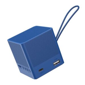 Portronics Bounce 2 5W Portable Bluetooth Speaker with in-Built FM Radio, Type C Charging Port with 5 Hrs Playback (Blue)