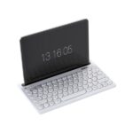 Portronics Bubble Dock Wireless Keyboard with Tablet Holder, Multi-Device Pairing, Rechargeable Battery,Dual Connectivity(2.4 GHz RF & Bluetooth 5.3v) (White)