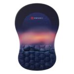 Portronics Comfipad Wrist Rest Mouse Pad (Blue)