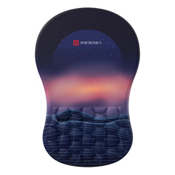Portronics-Comfipad-Wrist-Rest-1.jpg Portronics Comfipad Wrist Rest Mouse Pad (Blue) - Image 1