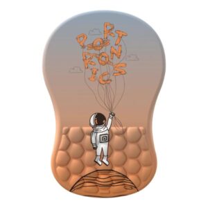 Portronics Comfipad Wrist Rest Mouse Pad (Orange)
