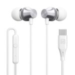 Portronics Conch Beat C in Ear Wired Earphones with Mic (White)