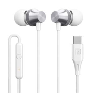 Portronics Conch Beat C in Ear Wired Earphones with Mic (White)
