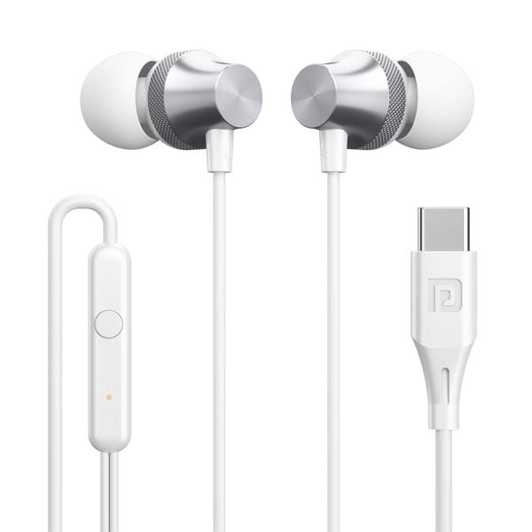 Portronics Conch Beat C in Ear Wired Earphones with Mic (White) Portronics Conch Beat C in Ear Wired Earphones with Mic (White)