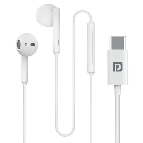 Portronics Conch Theta C in Ear Type C Wired Earphones (White) Portronics Conch Theta C in Ear Type C Wired Earphones (White)
