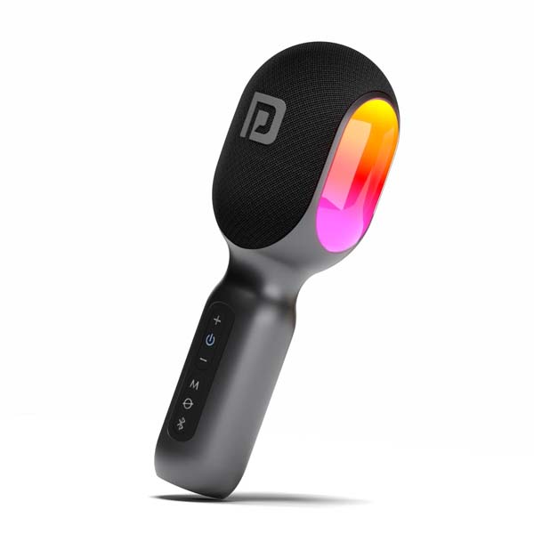 Portronics-Dash-2-1.jpg Portronics Dash 2 Wireless Bluetooth Karaoke Mic with 10W Speaker,Upto 10 Hour Playtime, Dynamic RGB Lights, Music Recording, Duet Singing, Mini Karaoke Machine for Car Travel, Fast Charging - Image 1
