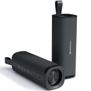 Portronics Fynix 30W HD Sound Portable Bluetooth Speaker with Dual Passive Radiator, 360° Surround Sound, Upto 6 Hours, Handsfree Calling, TWS Pairing, Bluetooth 5.3V, Type C Charging (Black)