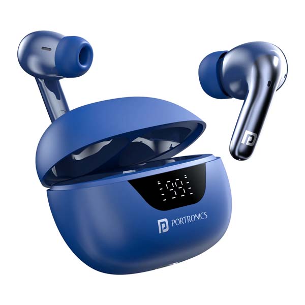 Portronics Harmonics Twins 28 ANC TWS in Ear Earbuds (Blue) Portronics Harmonics Twins 28 ANC TWS in Ear Earbuds (Blue)