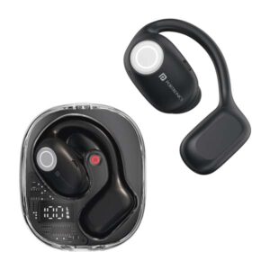 Portronics Harmonics Twins 30 Over Ear OWS Smart Wireless Earbuds (Black)
