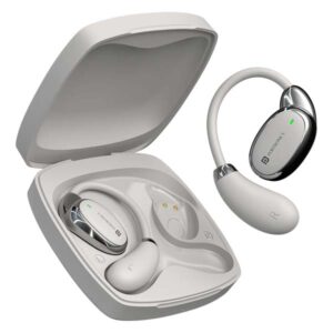 Portronics Harmonics Twins 31 Over Ear OWS Smart Wireless Earbuds (Beige)