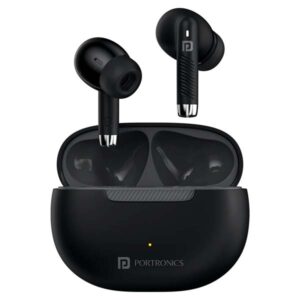 Portronics Harmonics Twins 32 in-Ear TWS Smart Earbuds (Black)