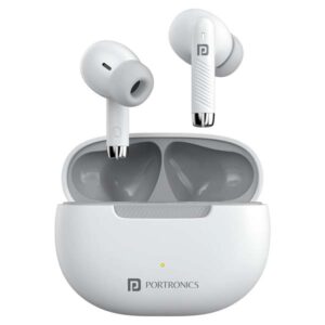 Portronics Harmonics Twins 32 in-Ear TWS Smart Earbuds (White)