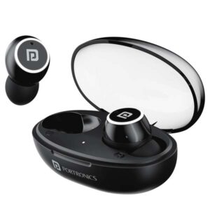 Portronics Harmonics Twins S13 in Ear True Wireless Earbuds with Mic (Black)