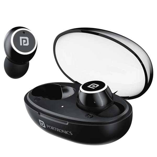 Portronics Harmonics Twins S13 in Ear True Wireless Earbuds with Mic (Black) Portronics Harmonics Twins S13 in Ear True Wireless Earbuds with Mic (Black)