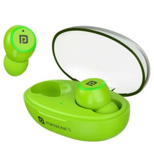 Portronics Harmonics Twins S13 in Ear True Wireless Earbuds with Mic (Green)