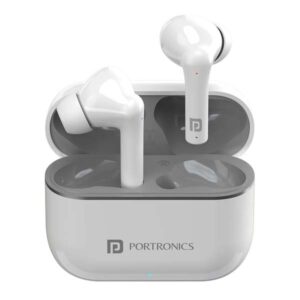 Portronics Harmonics Twins S6 TWS Earbuds (White)