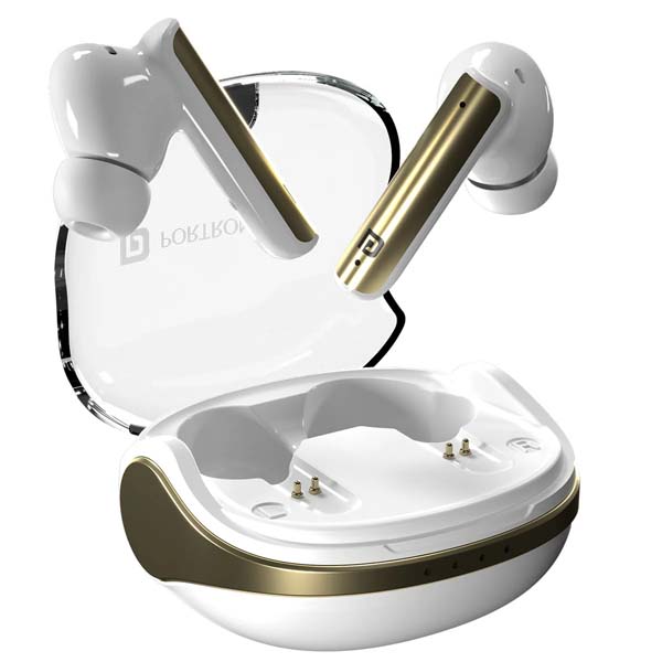 Portronics Harmonics Twins S7 True Wireless in Ear Earbuds (White) Portronics Harmonics Twins S7 True Wireless in Ear Earbuds (White)