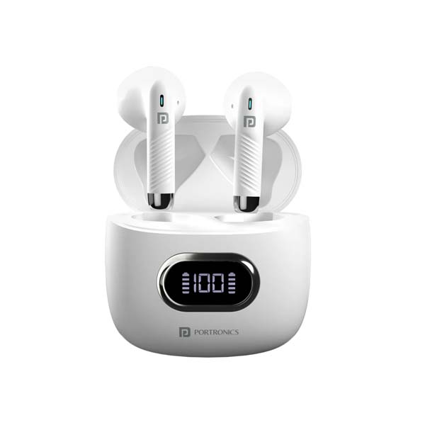 Portronics Harmonics Twins S9 True Wireless in Ear Earbuds (White) Portronics Harmonics Twins S9 True Wireless in Ear Earbuds (White)