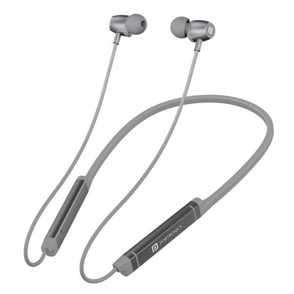 Portronics Harmonics Z9 Wireless Bluetooth in Ear Neckband (Silver) Portronics Harmonics Z9 Wireless Bluetooth in Ear Neckband (Silver)