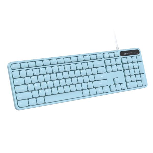 Portronics Ki-Pad 3 USB Wired Keyboard with Large Keycaps, Noise-Free Typing, Fn Multimedia Hotkeys, Full-Size Layout with Num Pad, Ergonomic Design, 1.5m USB Cable, for Laptop, PC, Mac (Blue) Portronics Ki-Pad 3 USB Wired Keyboard with Large Keycaps, Noise-Free Typing, Fn Multimedia Hotkeys, Full-Size Layout with Num Pad, Ergonomic Design, 1.5m USB Cable, for Laptop, PC, Mac (Blue)