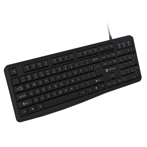 Portronics Ki-Pad 4 USB Wired Keyboard with Fn Multimedia Hotkeys, Full-Size Layout with Num Pad, Ergonomic Design, 1.5m USB Cable, for Laptop, PC, Mac (Black) Portronics Ki-Pad 4 USB Wired Keyboard with Fn Multimedia Hotkeys, Full-Size Layout with Num Pad, Ergonomic Design, 1.5m USB Cable, for Laptop, PC, Mac (Black)