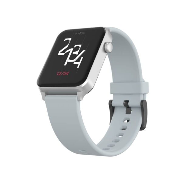 Portronics-Kronos-Gamma-grey-e1674121096458.jpg Portronics Kronos Gamma Bluetooth Calling Smart Watch, 1.69inch HD Display - Image 1