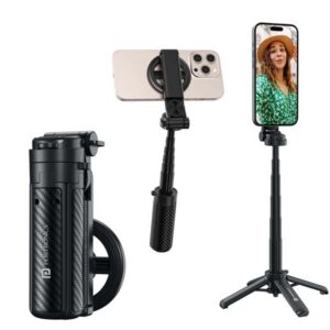 Portronics Lumistick Snap Magnetic Selfie Stick with Quadripod Stand