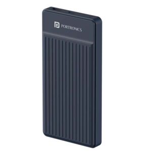 Portronics Luxcell B12 10,000mAh Ultra Slim Power Bank (Dark Blue)