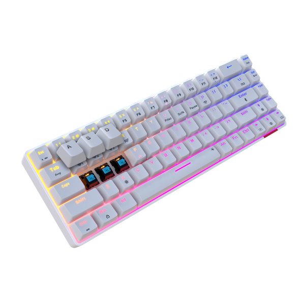 Portronics POR 1880 Hydra 10 Wireless Gaming Keyboard (Blue Switch, White) Portronics POR 1880 Hydra 10 Wireless Gaming Keyboard (Blue Switch, White)