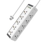 Portronics Power Plate 14 Extension Board with 10 Universal Sockets (White)