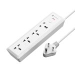 Portronics Power Plate 17 Extension Board with 4 Universal Sockets (White)