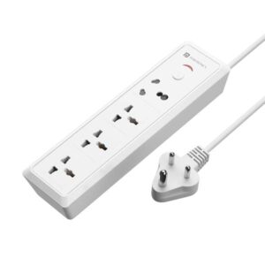 Portronics Power Plate 17 Extension Board with 4 Universal Sockets (White)