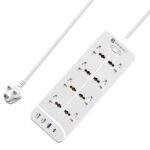 Portronics Power Plate 23 Extension Board (White)
