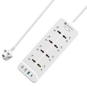 Portronics Power Plate 23 Extension Board (White)