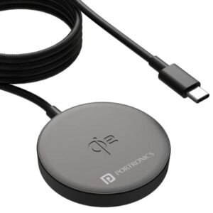 Portronics Quikk 15W Qi2 Certified Fast Charging Wireless Charger