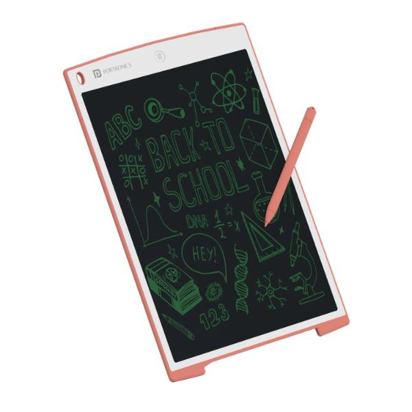 Portronics-Ruffpad-12M-Re-Writable-LCD-Writing-Pad-30.4cm-12-inch-2.jpg Portronics Ruffpad 12M Re-Writable LCD Writing Pad 30.4cm (12 inch), Pink - Image 1