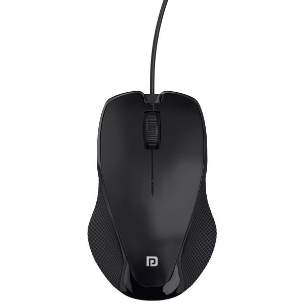 Portronics-Toad-101-1.jpg Portronics Toad 101 Wired Optical Mouse with 1200 DPI, Plug & Play, Hi-Optical Tracking, 1.25M Cable Length, 30 Million Click Life(Black) - Image 1