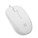 Portronics Toad 102 Wired Mouse with 3 Buttons, Clickable Scroll Wheel, High-Precision 1200 DPI Optical Sensor, 1.5m Long Cable, Ergonomic Ambidextrous Design for PC & Laptop (White)