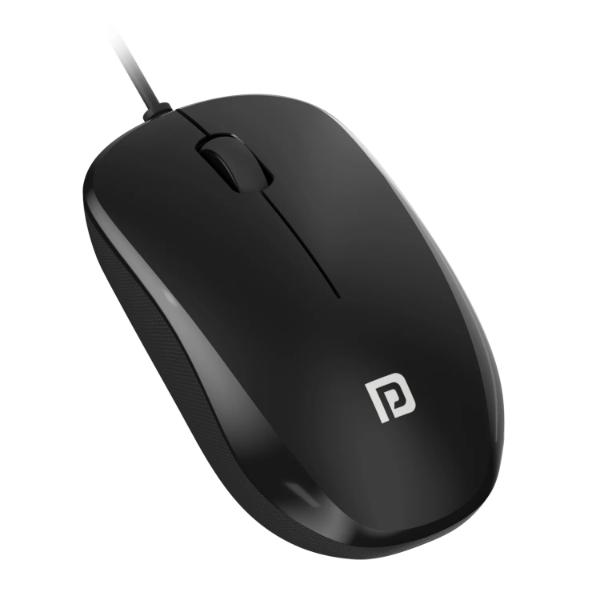 Portronics-Toad-102.jpg Portronics Toad 102 Wired Mouse with 3 Buttons, Clickable Scroll Wheel, High-Precision 1200 DPI Optical Sensor, 1.5m Long Cable, Ergonomic Ambidextrous Design for PC & Laptop (Black) - Image 1