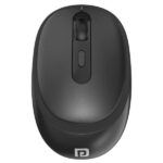 Portronics Toad 27 Wireless Mouse, Silent Buttons, 2.4 GHz with USB Nano Dongle for PC/Mac/Laptop, Auto Power Saving Mode, Adjustable DPI Button(Black)
