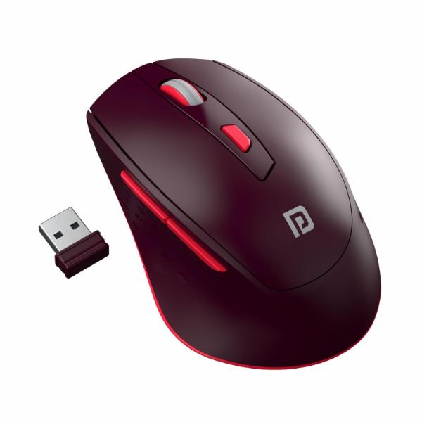 Portronics Toad 32 Wireless Mouse with 6 Buttons, 2.4 GHz Connectivity, 10m Working Range, Ergonomic Design, Adjustable Optical DPI, Auto Power Saving, for Laptop & PC (Red) Portronics Toad 32 Wireless Mouse with 6 Buttons, 2.4 GHz Connectivity, 10m Working Range, Ergonomic Design, Adjustable Optical DPI, Auto Power Saving, for Laptop & PC (Red)