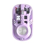 Portronics Toad 8 Transparent Wireless Bluetooth Mouse (Purple)