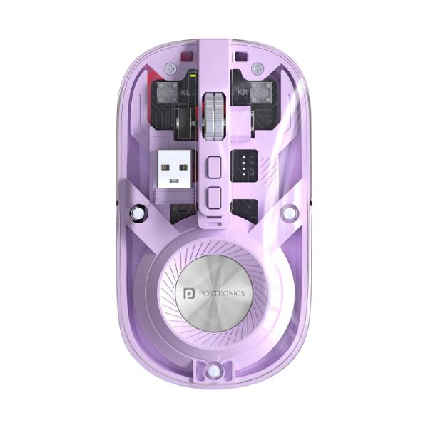 Portronics Toad 8 Transparent Wireless Bluetooth Mouse (Purple) Portronics Toad 8 Transparent Wireless Bluetooth Mouse (Purple)